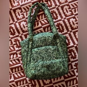 NWT Baggu Puffy Mini Tote in Grass